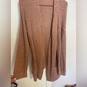 Dusty Pink popcorn Cardigan XL